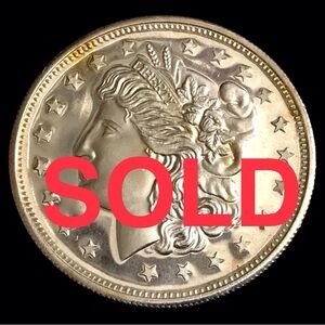 Silver Coin with Eagle Design